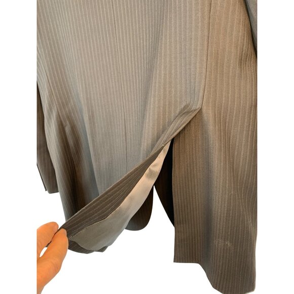 Wilke-Rodriguez Brown Suit Jacket 42L Long Tall Wool Men’s Blazer 8909 - Picture 7 of 8